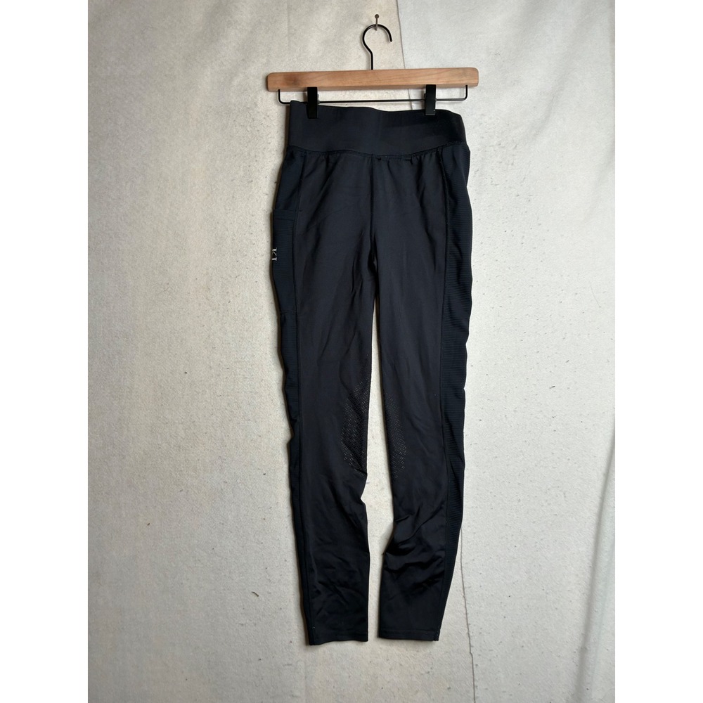 Kingsland Equestrian Black Full Seat Riding Tights Breeches Womens Small